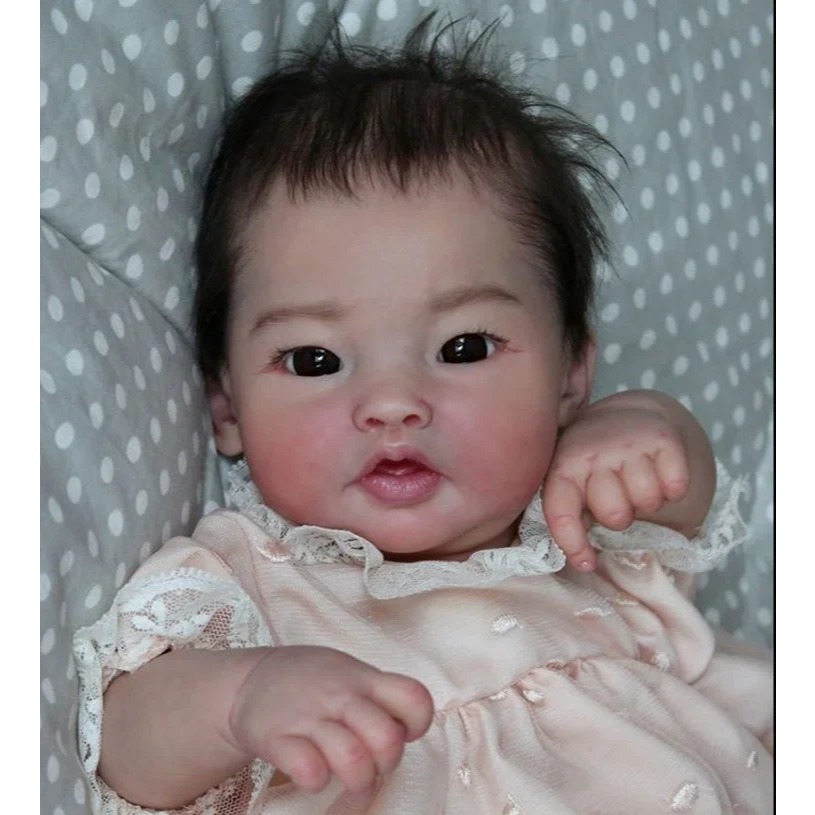 NPK 20 นิ้วยังไม่เสร็จ Unpainted Reborn ตุ๊กตาชุด PingPing Asian Baby น่ารัก DIY ตุ๊กตาอะไหล่