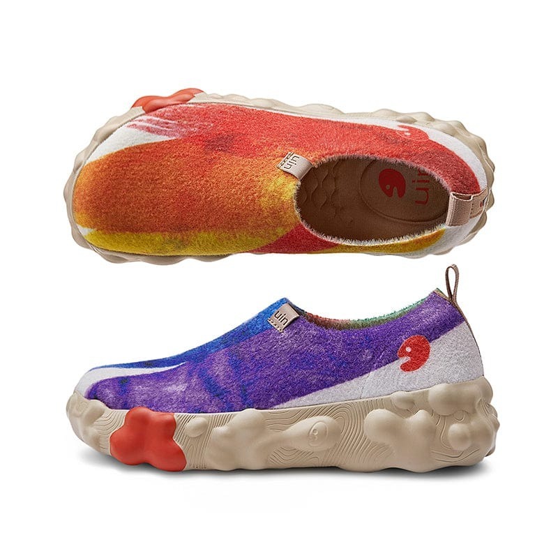 UIN Toledo VI รองเท้าท่องเที่ยวสี รองเท้าผ้าใบสตรี-Rainbow Crush