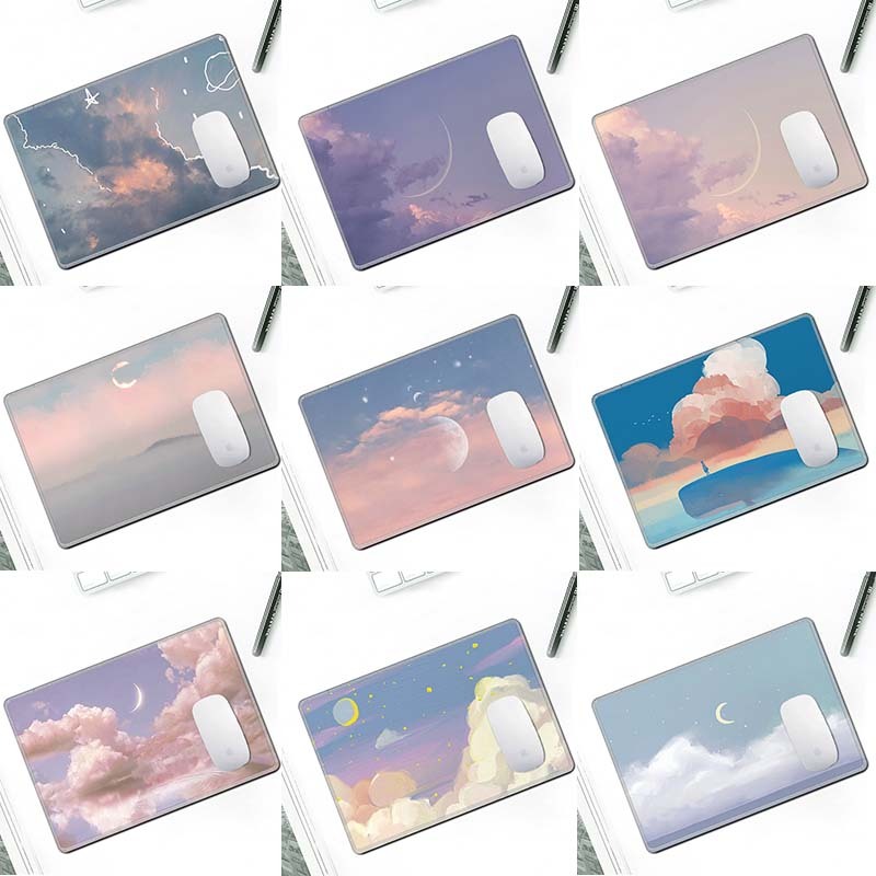 37*25ซม. แผ่นรองเมาส์ Dreamy Sky & Clouds แผ่นรองเมาส์ทนทานกันลื่นพร้อมท้องฟ้าที่สวยงามต่างๆรูปแบบเม