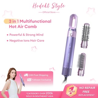 HODEKT 3-in-1/5-in-1 Air wrap Styler | Automatic Coanda Hair Curler & Dryer Brush | Professional Multi-Styler for Fast Drying & Salon Blowout | Anti-Frizz Ionic Tech | Ph Plug 220V
