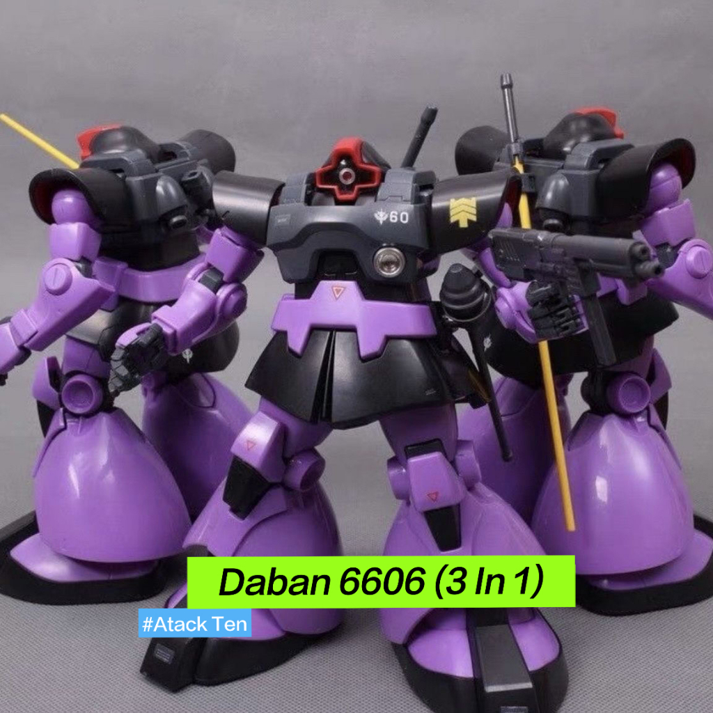 Daban 6607 MG Ms-09 Dom (3 In 1) 1/100 ประกอบของเล่นโมเดล