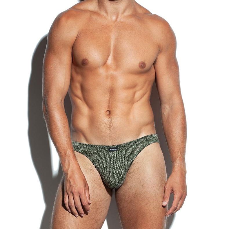 SALIGIA | Bikini Briefs ชุดชั้นในชาย Channel limited Viking Viking coarse needle textile texture