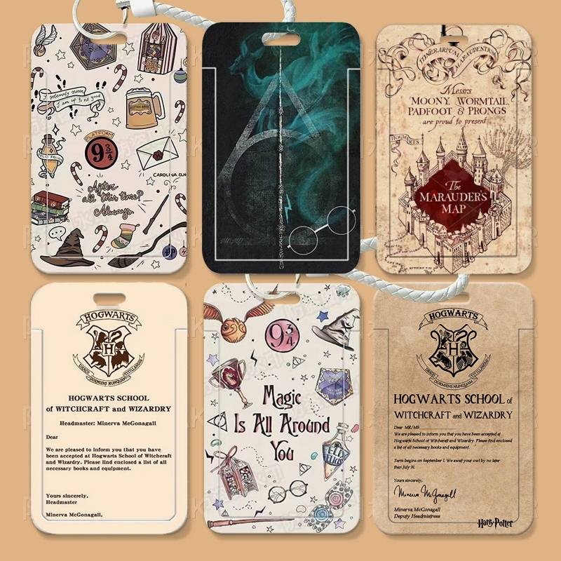 ผู้ถือบัตรแฮรี่พอตเตอร์ หัวพอตเตอร์ บัตรประตูนักเรียน บัตรขนส่ง บัตรธนาคาร เคสป้องกันแบบพกพา