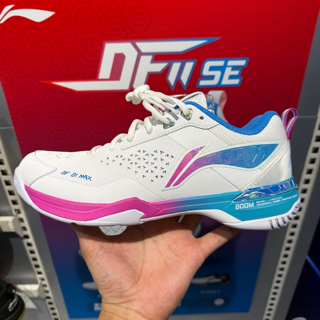 Li Ning DF MAX Limited Edition รองเท้าแบดมินตัน Xingzhen Masters สําหรับผู้ชายและผู้หญิงพร้อมจาน CARBON-FIBER - รูปที่ 2