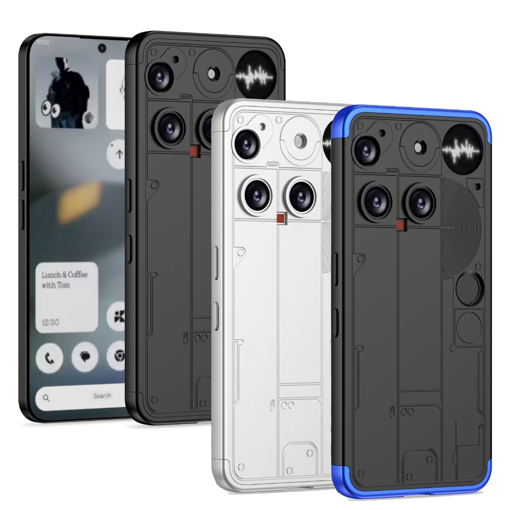 GKK 3 in 1 Matte PC Shield Hard Case For Nothing Phone 3 Protective Shell Back Cover