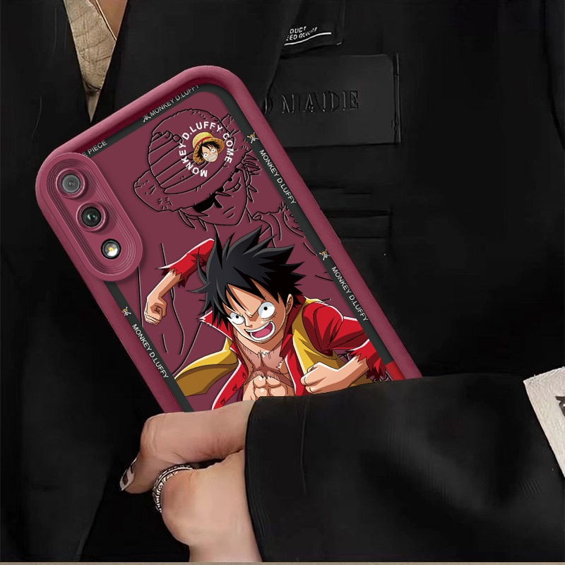 ฟรีวงเล็บสําหรับ HUAWEI P Smart z Y9 prime 2019 CX10 PLUS CX10 PRO one piece series Luffy เคสซิลิโคน