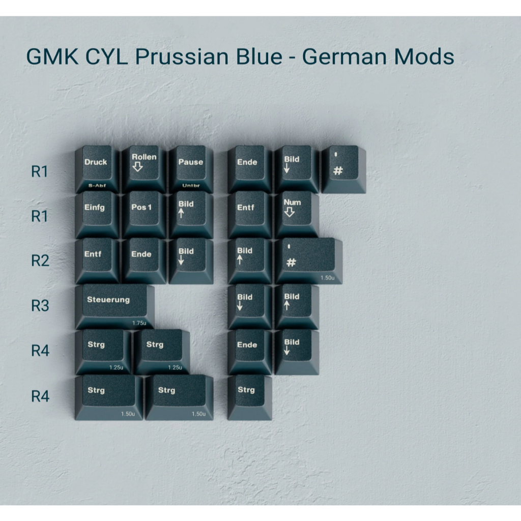 ปุ่มกด GMK CYL Prussian Blue