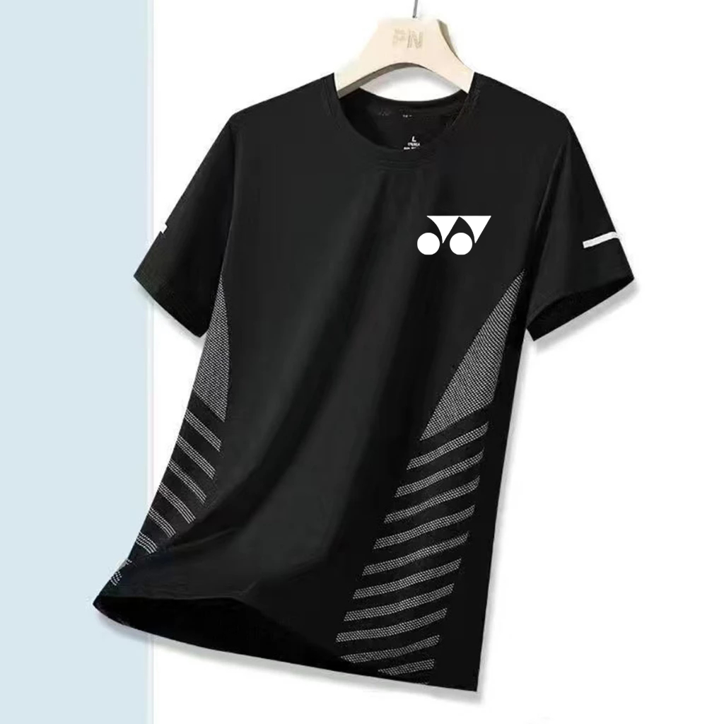 เสื้อโยเน็กซ์เสื้อแบดมินตันความเร็วอบแห้งผ้าไหมน้ําแข็งเสื้อยืด2025แขนสั้นกีฬาเสื้อยืดผู้ชายและผู้หญิงสบายๆเสื้อผ้าความเร็วด้านบนแห้งวิ่งออกกําลังกายการฝึก