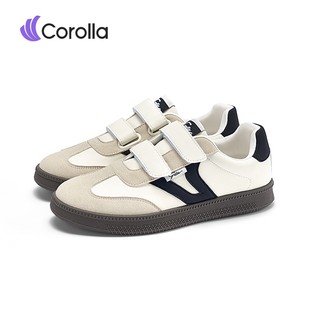 COROLLA Women's White Shoes - Adjustble Strap Casual Low-Cut Sneakers, Non-Slip Soft Sole, Comfortable Daily Wear for School & Office (All Season)
