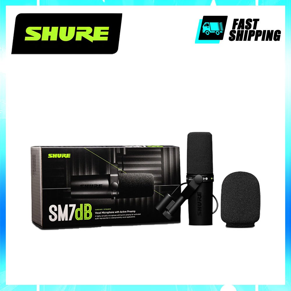 SHURE SM7dB ไมโครโฟนเสียงแบบไดนามิกพร้อมปรีแอมป์ในตัว