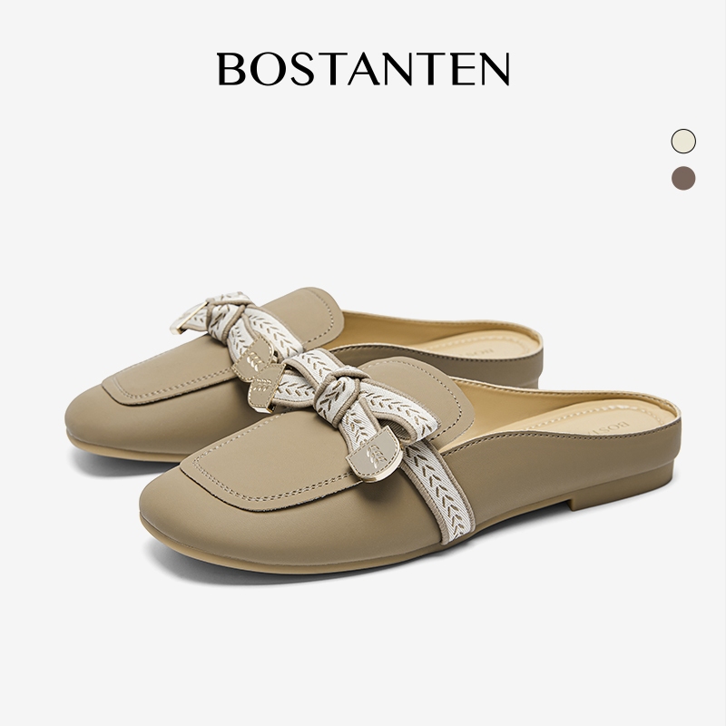 【Q-ไซส์ 36-38 】BOSTANTEN รองเท้า Mule ใส่สบาย แมทช์ง่าย
