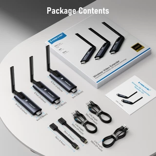 Lemorele R1010 HDMI Wireless Transmitter and receiver Video Expander 1080P 60HZ อุปกรณ์แชร์หน้าจอไร้สาย