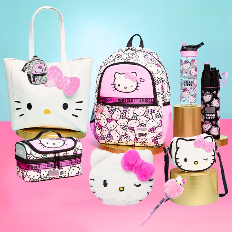 ออสเตรเลีย HelloKitty การ์ตูนกระเป๋านักเรียนกล่องดินสอชุดเครื่องเขียน