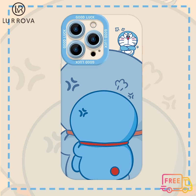 สําหรับ Honor X9C X7C X8C X9A X9B X7B X8B X7A X5B Honor 400 น่ารัก Blue-Frame Doraemon ตุ๊กตากันกระแ