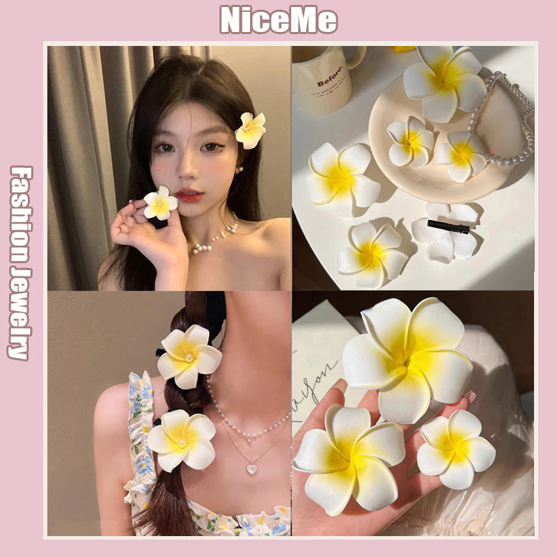 Bohemian Floral Hair Clip Korean-Style Beach Resort Headpiece Travel Accessories