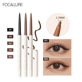 Focallure Long Wear Waterproof Ultra-slim 1.7mm Eyeliner Gel Pencil #ConfidenceHalo ซอฟท์ ลาสติ้ง เม็ดสีสูง