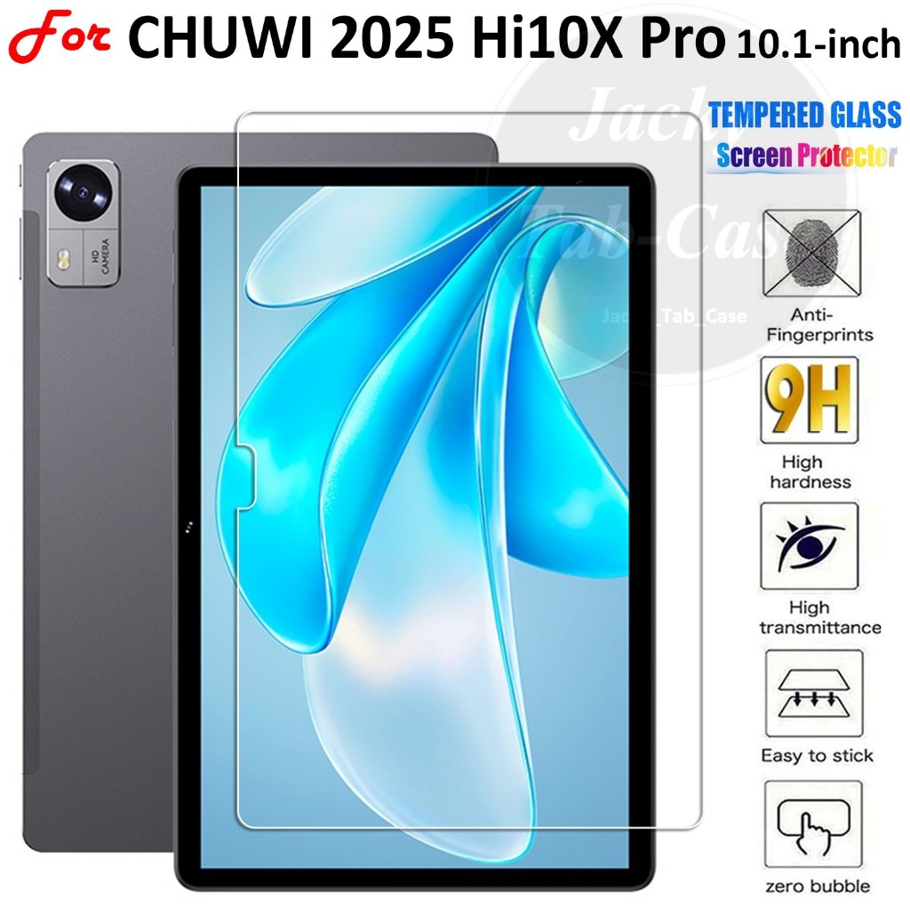 สําหรับ CHUWI 2025 Hi10X Pro ฟิล์มกระจกนิรภัยขนาด 10.1 นิ้ว Anti-Scratch HD ปกป้องหน้าจอ