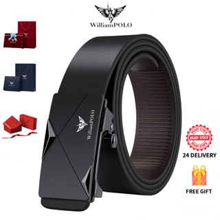 William Polo เข็มขัดผู้ชาย หนังแท้ ใส่ทำงานหรือวันสบายๆ แบบห…