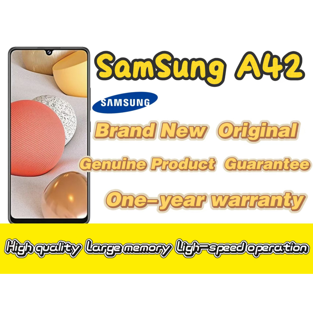 Samsung Galaxy A42 5G โทรศัพท์มือถือใหม่เอี่ยม 6GB RAM 128GB ROM รับประกัน 12 เดือนครบชุด