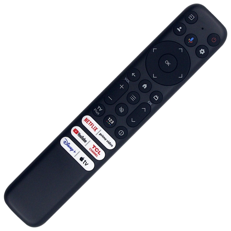 RC813 รีโมทคอนโทรลเข้ากันได้กับ TCL TV QM8/QM7/Q7/Q6/Q5/S5/S4/S3 series อะไหล่
