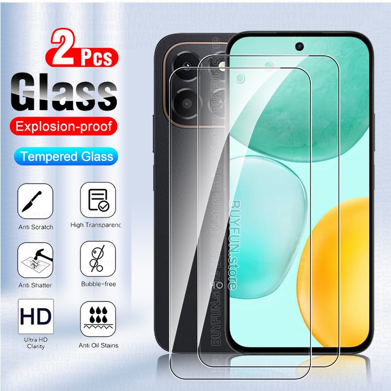 2AK 2Pieces Full Cover Tempered Glass 9H Premium Screen Protector HD Film For huawei honor X7c x6c x