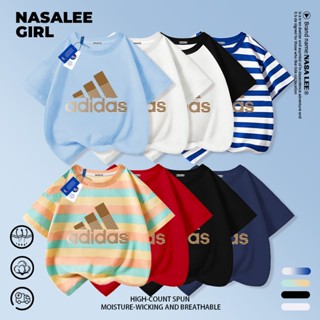 【ส่งของในวันเดียวกัน】เสื้อยืดแขนสั้นเด็ก NASA เนื้อฝ้ายลายเส…