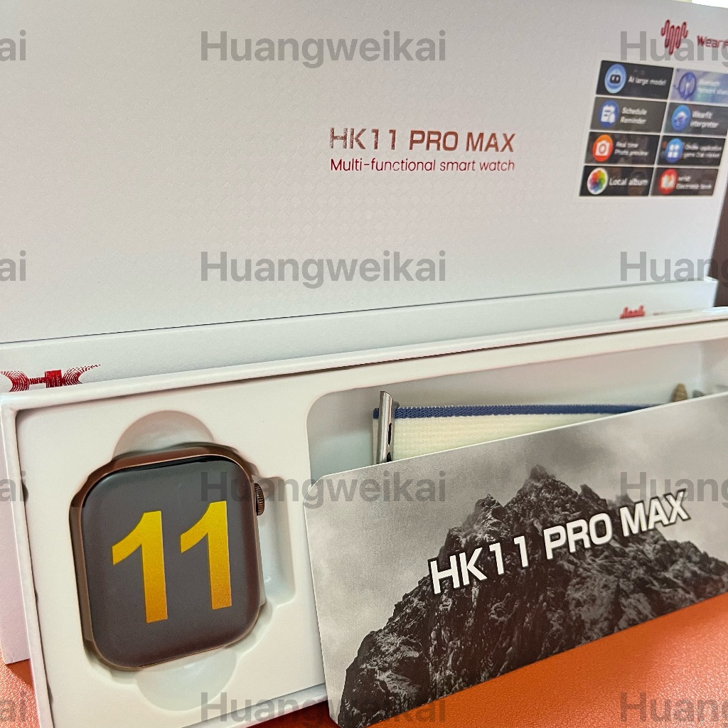 2025 นาฬิกา 11 HK11 Pro Max Smart Watch AMOLED 4GB เครือข่าย AI หุ่นยนต์ NFC เข็มทิศท้องถิ่นเพลงผู้ช
