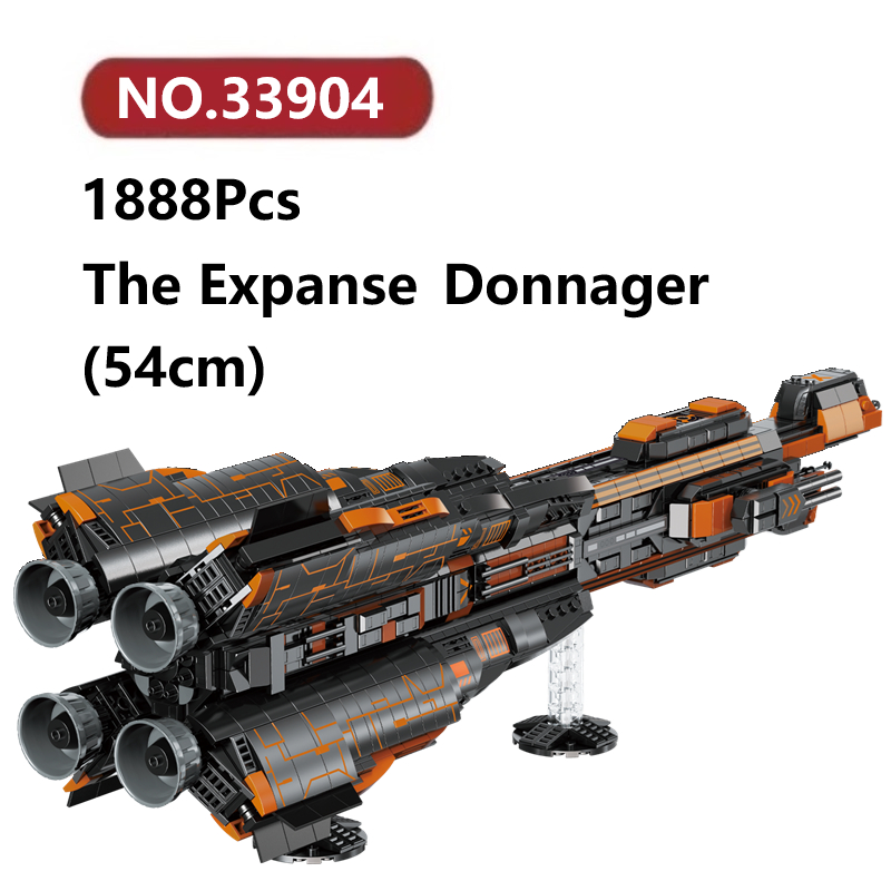 ยานอวกาศ Expanse ของเล่นตัวต่อ 1888ชิ้น BAKA Space โมเดลประกอบแล้ว