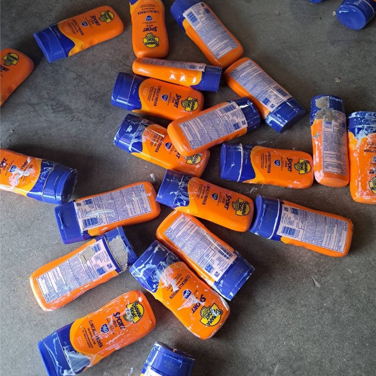 [การค้าต่างประเทศผลิตภัณฑ์ที่มีข้อบกพร่องเล็กน้อย] Banana Boat/Banana Boat ครีมกันแดดกีฬากลางแจ้ง SP