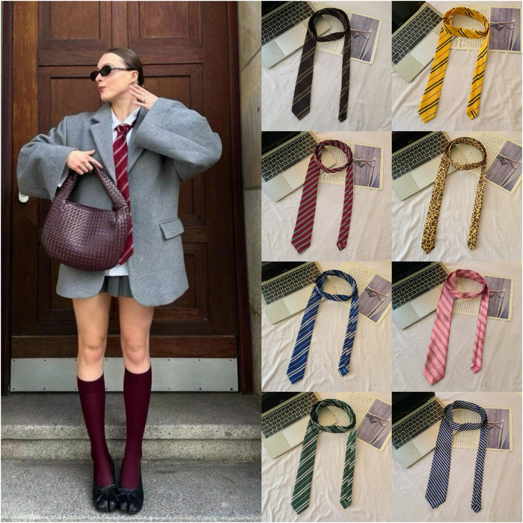 เน็คไท ไม่จํากัดเพศ อเนกประสงค์: รูปแบบย้อนยุค-สร้างแรงบันดาลใจสําหรับทุกเพศไปยังชุดสูง🔥 รวมภาษีแล้ว