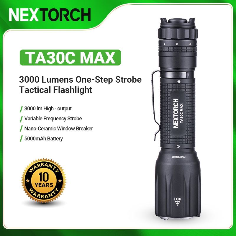 NEXTORCH TA30C MAX ไฟฉาย ส่องสว่างพิเศษ พกพาสะดวก และชาร์จบatteryได้