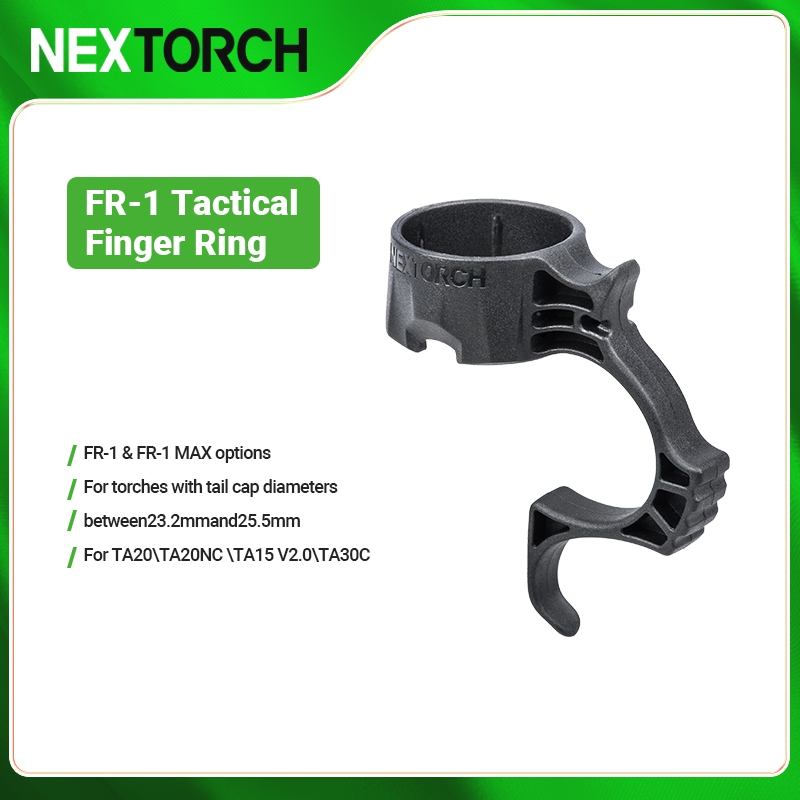 NEXTORCH FR-1 แหวนนิ้วไฟฉาย เข้ากันได้กับไฟขนาด 25-32 มม.