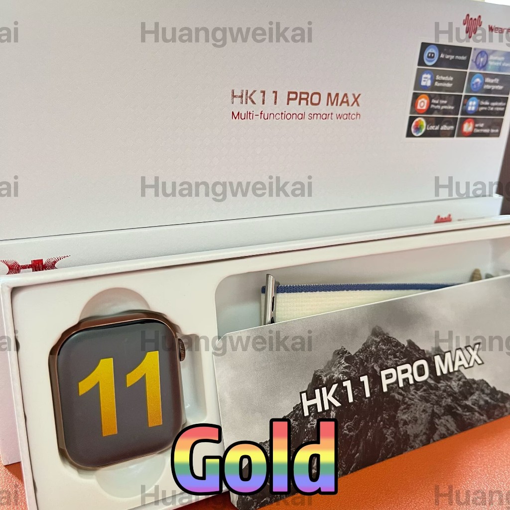 2025 นาฬิกา 11 HK11 Pro Max Smart Watch AMOLED 4GB เครือข่าย AI หุ่นยนต์ NFC เข็มทิศท้องถิ่นเพลงผู้ช