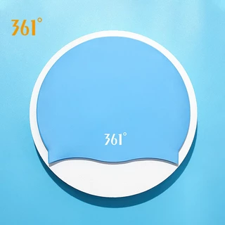 361 องศา หมวกว่ายน้ําผู้ใหญ่ ไม่จํากัดเพศ-ผู้ใหญ่ ซิลิโคนโลโก้เรียบง่าย