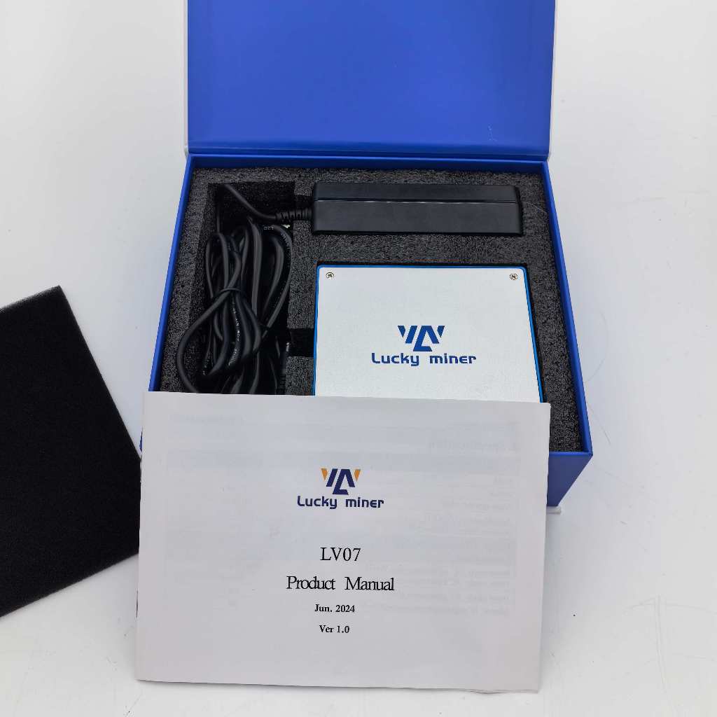 Lucky miner LV07 พลังคํานวณเงียบในครัวเรือน 1TH/S การบริโภค 25W SHA 256