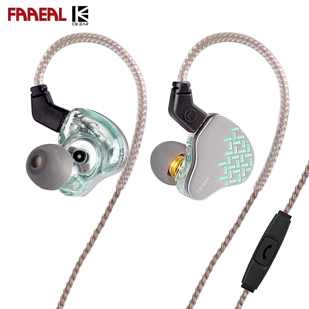 FAAEAL KBEAR Rosefinch หูฟังการตรวจสอบแบบเรียลไทม์ IEM 10 มม.แบบไดนามิกหูฟังชนิดใส่ในหู HiFi คุณภาพเ