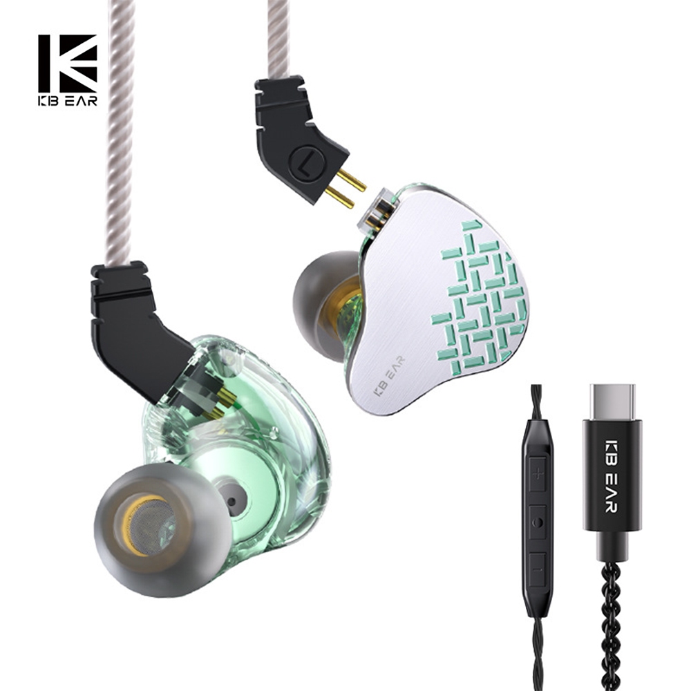 KBEAR Rosefinch หูฟัง 10 มม.คอมโพสิตไดอะแฟรม HiFi Bass In-ear Monitor IEM เกมถ่ายทอดสดชุดหูฟังเพลง T