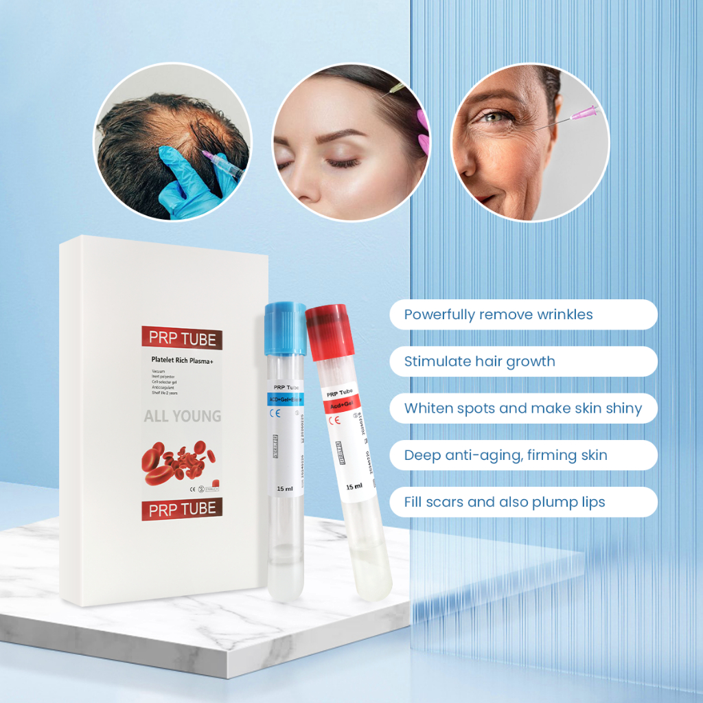 ชุด PRP ระดับมืออาชีพ ACD+Gel +Biotin PRP Tube ACD+Gel Set for Hair Growth