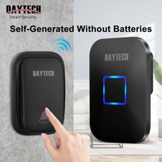 Daytech ประตู Bell ไร้สายสมาร์ทไม่มีแบตเตอรี่ขับเคลื่อนด้วยต…