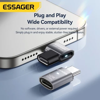 Essager 240W USB 4.0 C เป็น C OTG Converter รองรับตัวแปลงมัลติฟังก์ชั่น 8K/60Hz