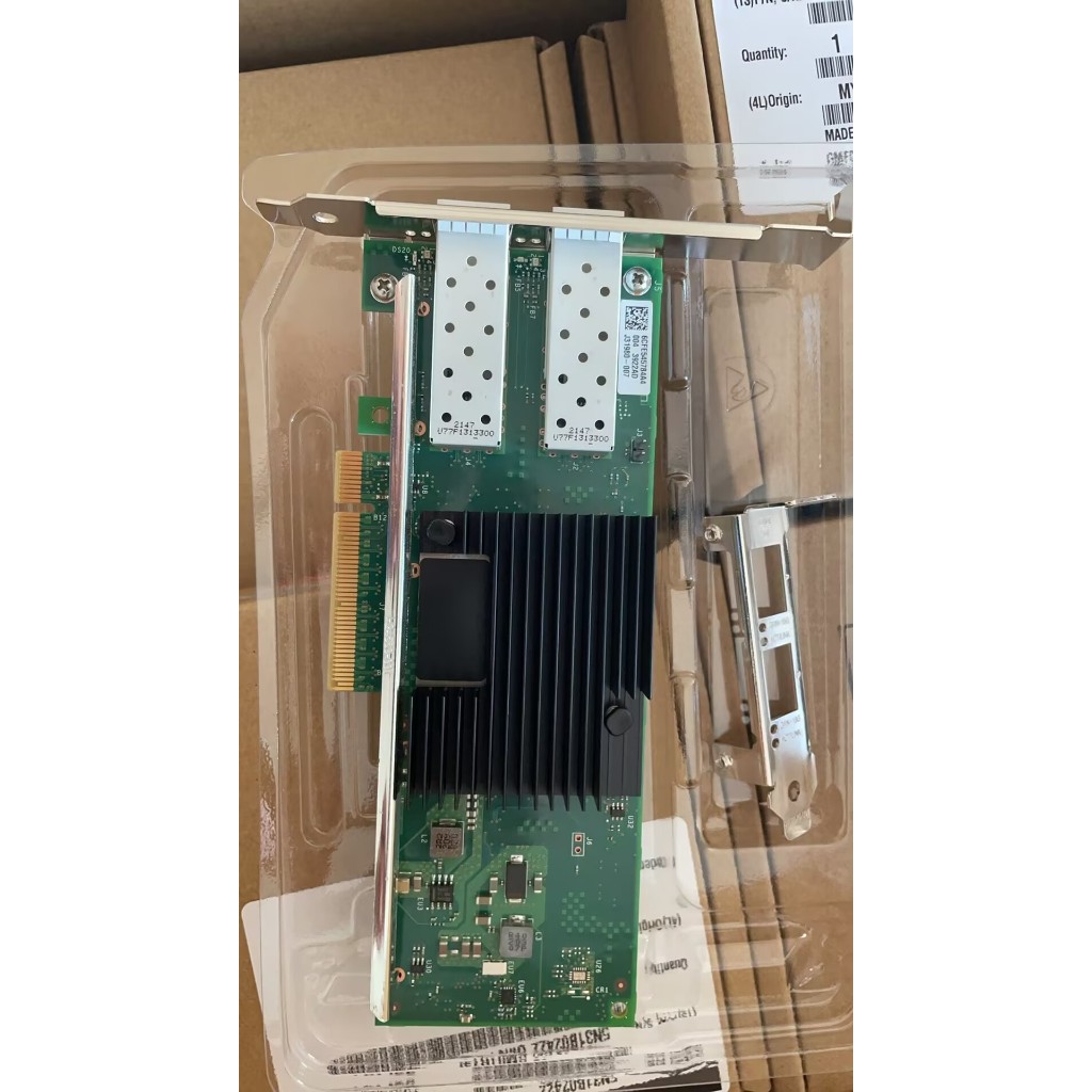 [สต๊อกพร้อม] Intel X710-DA2 สไตล์เดียวกันรุ่นLenovo FRU00YK615 Intel X710AT2 ชิปพอร์ตคู่ 10Gการ์ดเคร