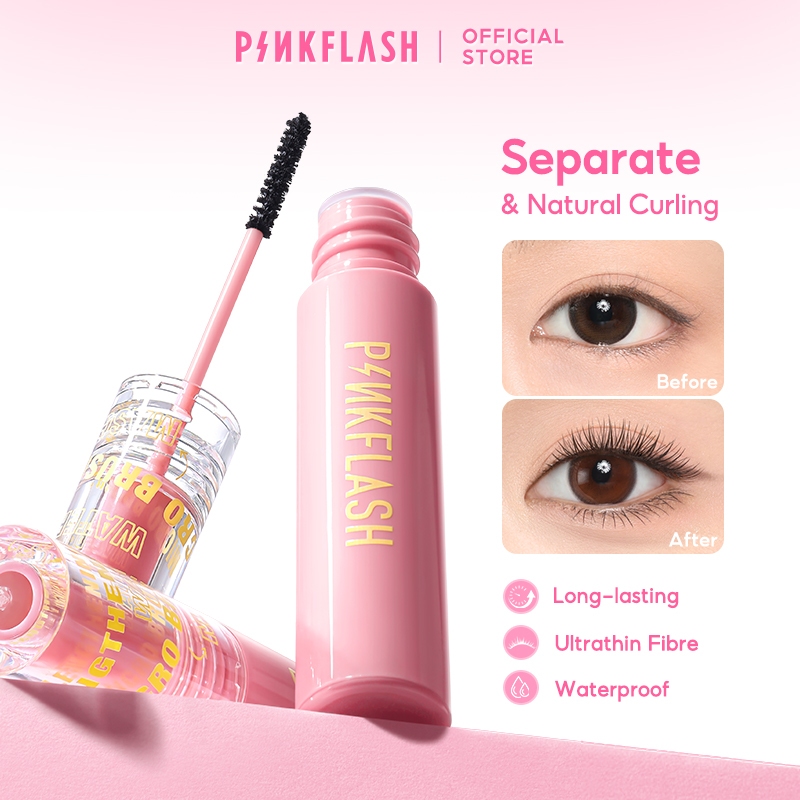 Pinkflash OhMyWink มาสคาร่า แบบขนตาไฟเบอร์ กันน้ำและกันเหงื่อ ติดทนนาน