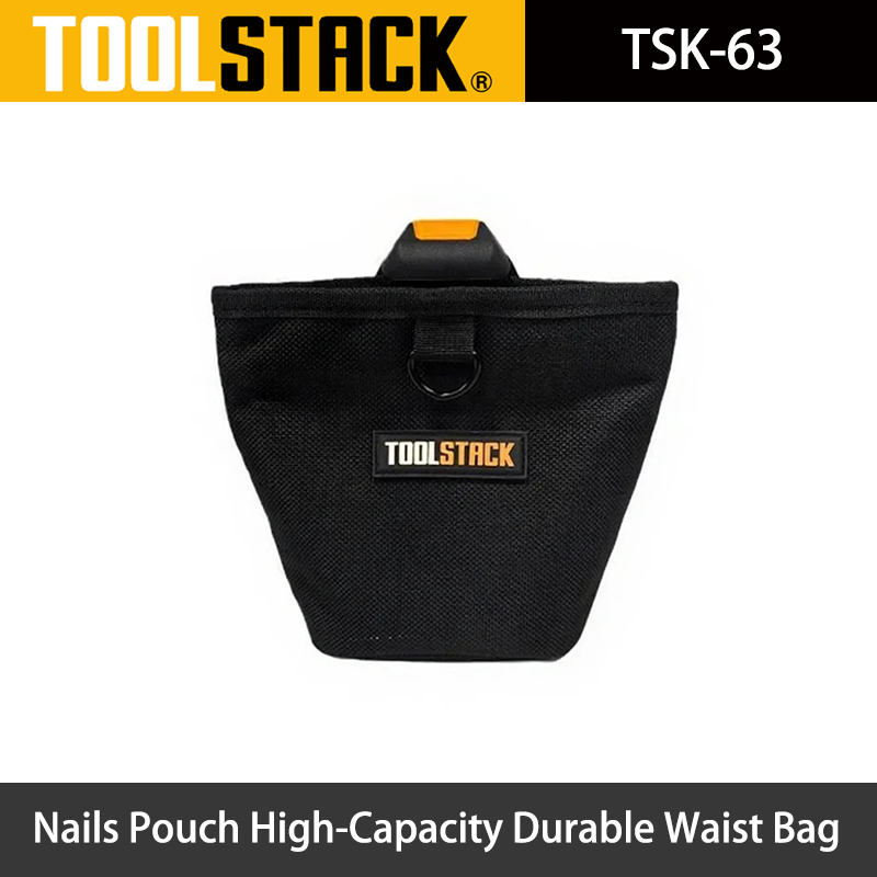 TOOLSTACK TSK-63 Quick Hang Tool Kit, กระเป๋าเล็บทรงกระบอก, วัสดุสิ้นเปลืองที่จัดเก็บ