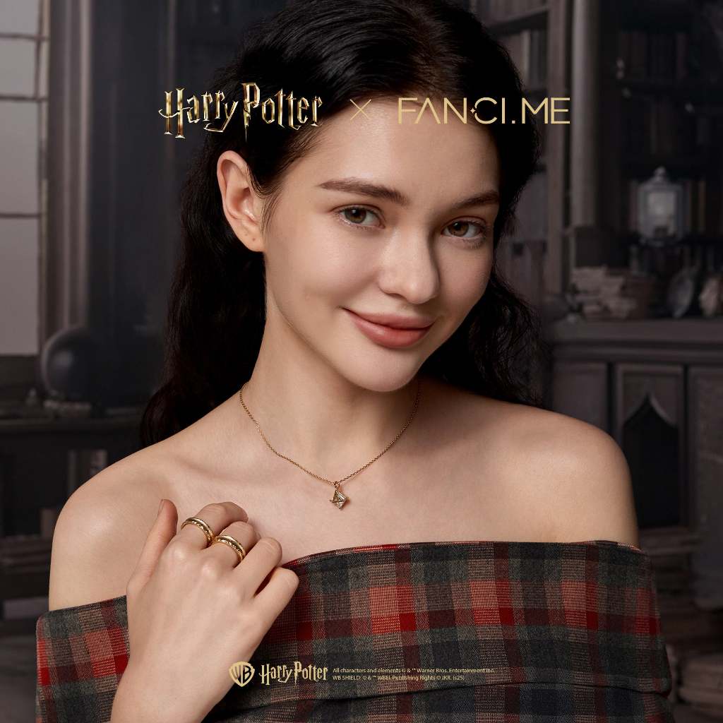 สร้อยคอลายน์Deathly HallowsจากHarry Potter ผลิตจากเงินแท้ โดยFancime - รูปที่ 2