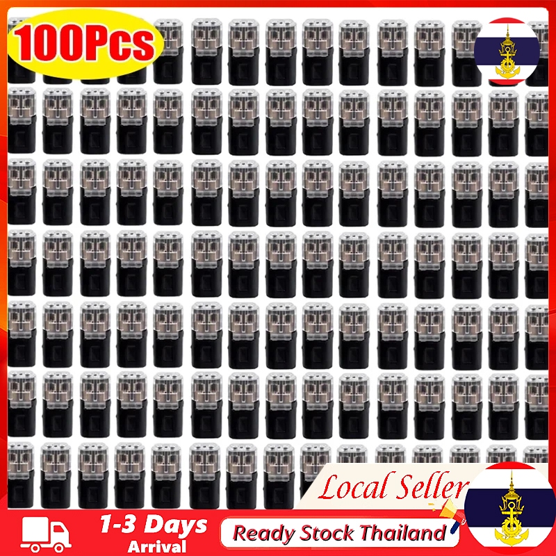 ท้องถิ่น  100ชิ้น2ขาวิธีเสียบกันน้ําเชื่อมต่อไฟฟ้ารถสายสายไฟยานยนต์ไฟฟ้าเชื่อมต่อแถบเชื่อมต่อเทอร์มินัลการเชื่อมต่อ