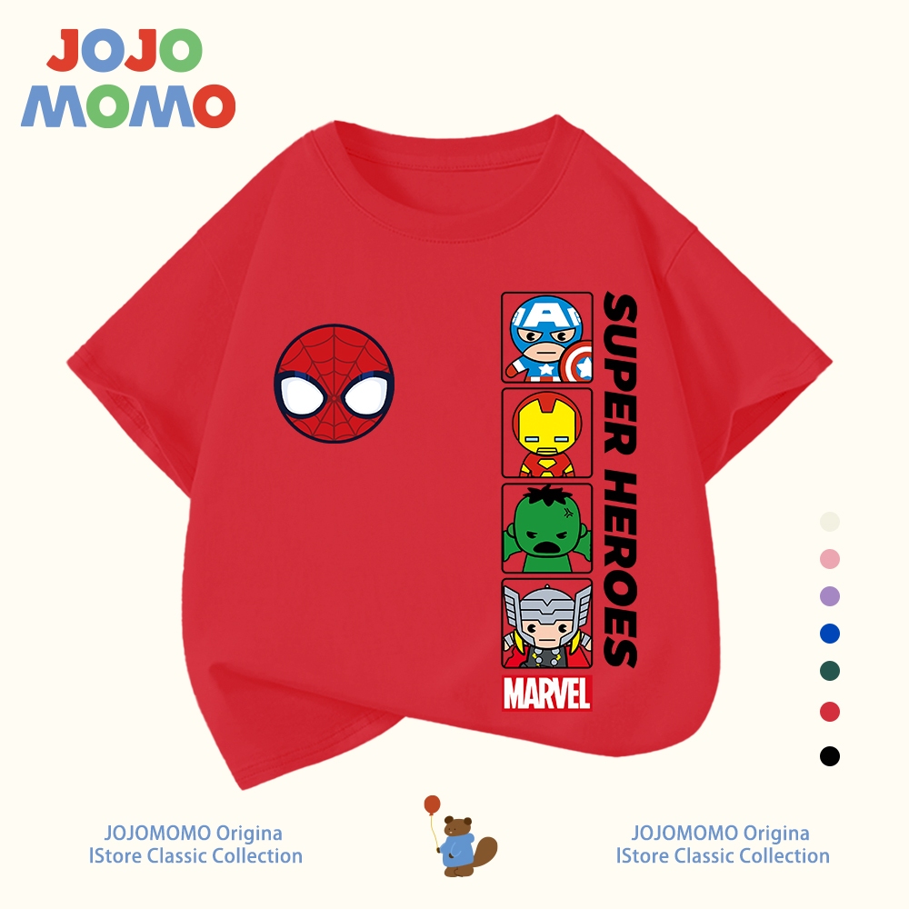 เสื้อยืดเด็กผู้ชาย แขนสั้น ลายสไปเดอร์แมน ผ้าฝ้ายแท้100% ใส่สบาย อ่อนโยนต่อผิวเด็ก ส่งเร็ว24ชม