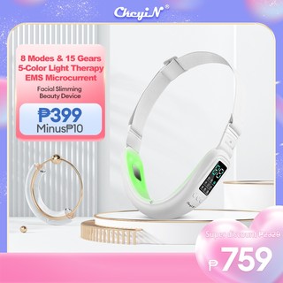 CkeyiN Micro-Current V-shape Face Lifter Lift Tighten Reduce Double Chin Masseter Face Slimming Vibration Massager MR610