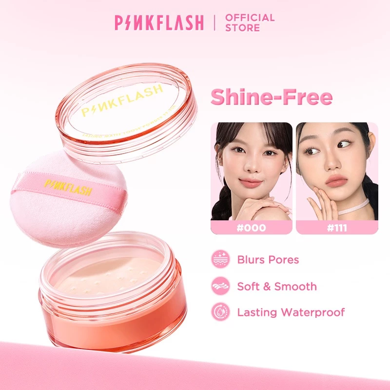 Pinkflash Ohmyself แป้งฝุ่น ควบคุมความมัน