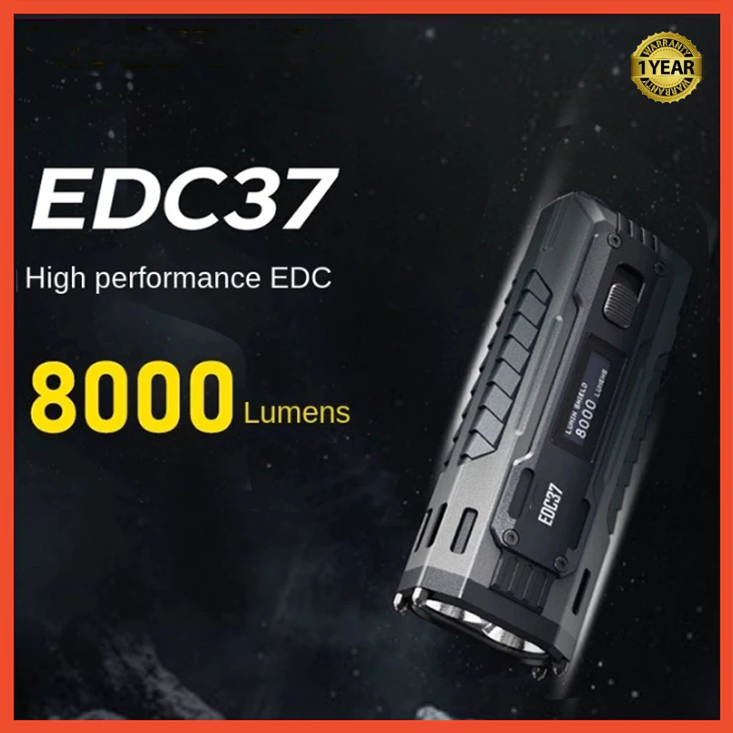 ไฟฉาย ไนต์คอร์ เอ็ดซี37 พร้อมชาร์จอเนอร์ ให้แสงแรงและส่องไกล