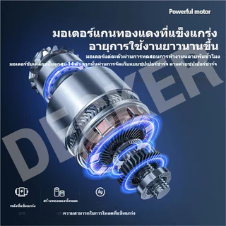 DECKER 998VF 6IN1 ปืนฉีดน้ำแรงดันสูงไร้สาย 30000W แรงดัน 180/300 BAR มอเตอร์ทองแดง ล้างรถ ทำความสะอาดบ้าน พร้อมอุปกรณ์ครบชุด